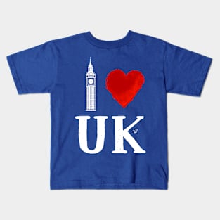 I Heart UK (remix) Kids T-Shirt